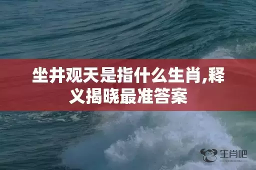 坐井观天是指什么生肖,释义揭晓最准答案插图