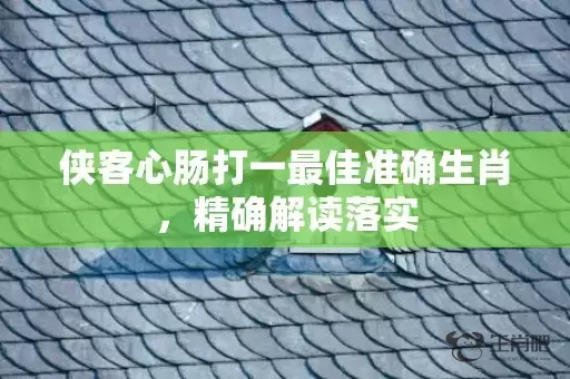 侠客心肠打一最佳准确生肖，精确解读落实插图