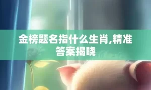金榜题名指什么生肖,精准答案揭晓缩略图 金榜题名指什么生肖,精准答案揭晓