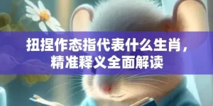 扭捏作态指代表什么生肖，精准释义全面解读