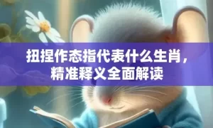 扭捏作态指代表什么生肖，精准释义全面解读