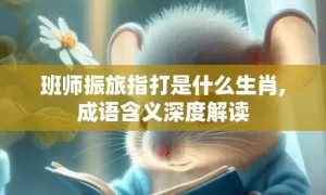 班师振旅指打是什么生肖,成语含义深度解读