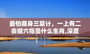 最怕藏身三窟计，一上有二会细六指是什么生肖,深度解读成语含义