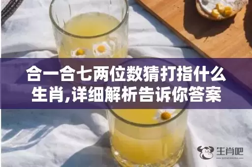 合一合七两位数猜打指什么生肖,详细解析告诉你答案插图