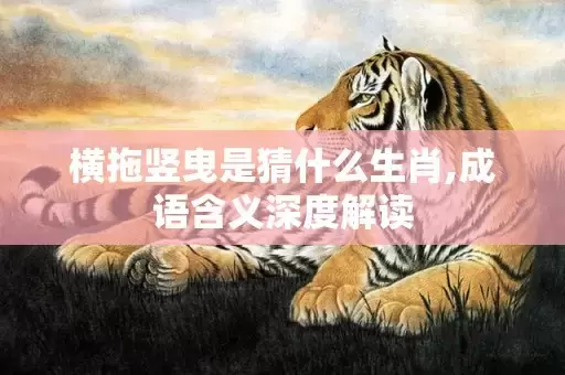 横拖竖曳是猜什么生肖,成语含义深度解读插图