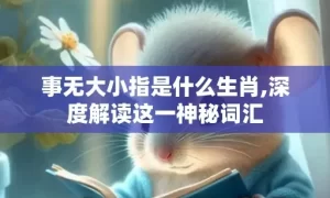 事无大小指是什么生肖,深度解读这一神秘词汇